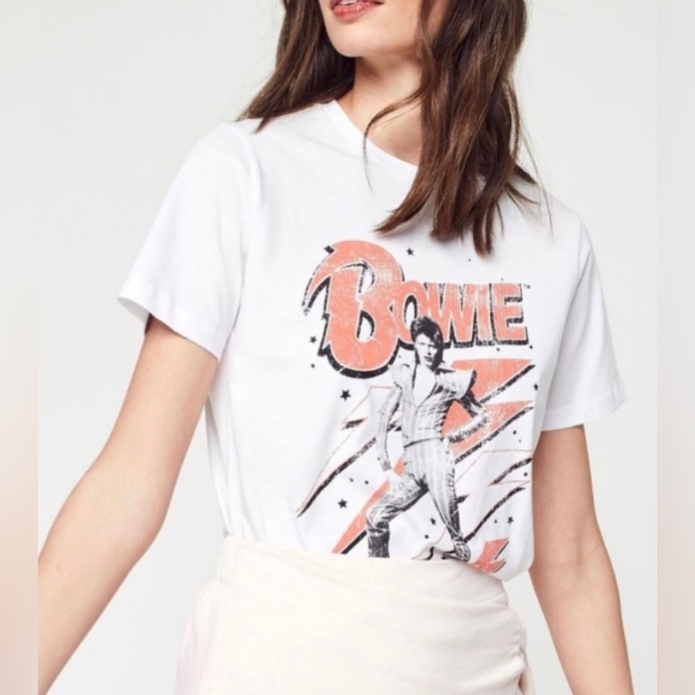 Noisy May Short Sleeve Bowie T-Shirt, sz L